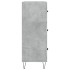 Aparador de madera de ingeniería gris hormigón 69,5x34x90