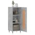 Aparador de madera contrachapada gris hormigón 34,5x34x90