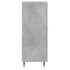Aparador de madera contrachapada gris hormigón 34,5x34x90