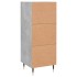 Aparador de madera contrachapada gris hormigón 34,5x34x90
