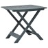 Mesa de jardín plegable de plástico verde 79x72x70