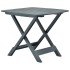 Mesa de jardín plegable de plástico verde 79x72x70