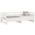 Sofá cama extraíble madera maciza de pino blanco 2x(80x200)