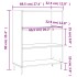 Estantería madera de ingeniería gris hormigón 69,5x32,5x90