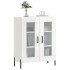 Aparador de madera contrachapada blanco brillante 69,5x34x90