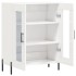 Aparador de madera contrachapada blanco brillante 69,5x34x90