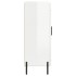 Aparador de madera contrachapada blanco brillante 69,5x34x90