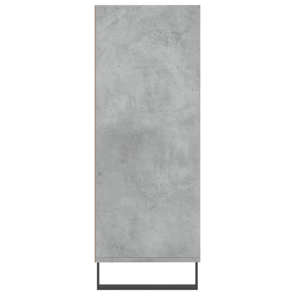 Estantería madera de ingeniería gris hormigón 69,5x32,5x90