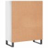 Estantería madera de ingeniería blanco brillo 69,5x32,5x90