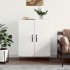 Aparador de madera contrachapada blanco brillante 69,5x34x90