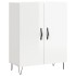 Aparador de madera contrachapada blanco brillante 69,5x34x90