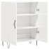 Aparador de madera contrachapada blanco brillante 69,5x34x90