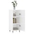 Aparador de madera contrachapada blanco brillante 34,5x34x90
