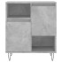 Aparador de madera contrachapada gris hormigón 60x35x70