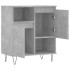 Aparador de madera contrachapada gris hormigón 60x35x70