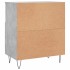 Aparador de madera contrachapada gris hormigón 60x35x70