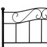 Estructura de cama de metal negro 120x200