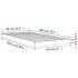 Estructura de cama madera maciza de pino 90x200