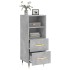 Aparador de madera contrachapada gris hormigón 34,5x34x90