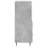 Aparador de madera contrachapada gris hormigón 34,5x34x90