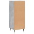 Aparador de madera contrachapada gris hormigón 34,5x34x90