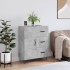 Aparador de madera de ingeniería gris hormigón 69,5x34x90