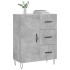 Aparador de madera de ingeniería gris hormigón 69,5x34x90