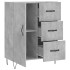 Aparador de madera de ingeniería gris hormigón 69,5x34x90