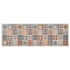 Alfombra de cocina lavable mosaico de colores 60x300