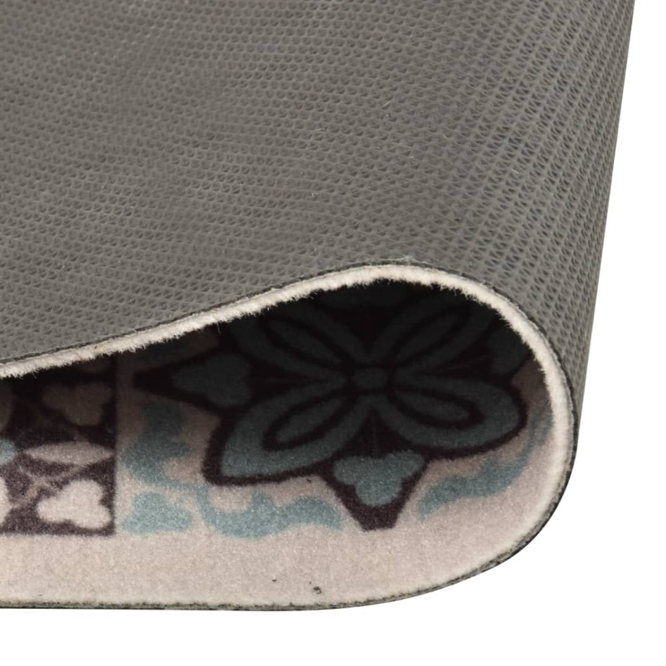 Alfombra de cocina lavable mosaico de colores 60x300