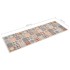 Alfombra de cocina lavable mosaico de colores 60x300