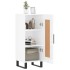 Aparador de madera contrachapada blanco brillante 34,5x34x90