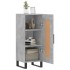 Aparador de madera contrachapada gris hormigón 34,5x34x90