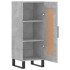 Aparador de madera contrachapada gris hormigón 34,5x34x90