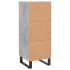 Aparador de madera contrachapada gris hormigón 34,5x34x90