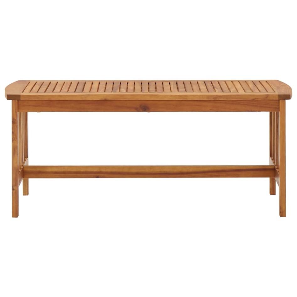 Mesa de centro de madera maciza de acacia 102x50x43