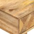 Mesita de noche de madera maciza de mango 43x30x58