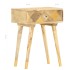 Mesita de noche de madera maciza de mango 43x30x58