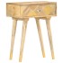 Mesita de noche de madera maciza de mango 43x30x58