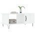 Mesa de centro madera contrachapada blanco brillo 90x50x40