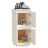 Aparador de madera maciza de pino blanco 31,5x34x75