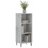 Aparador de madera de ingeniería gris hormigón 34,5x32,5x90