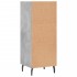 Aparador de madera de ingeniería gris hormigón 34,5x32,5x90