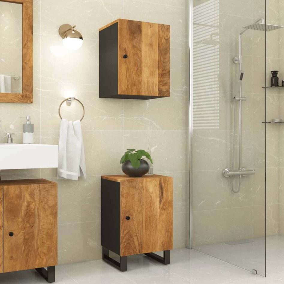 Mueble de baño madera maciza de mango 38x33x58