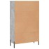 Aparador alto madera de ingeniería gris hormigón 69,5x31x115