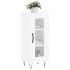Aparador de madera contrachapada blanco brillante 34,5x34x90