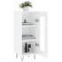 Aparador de madera contrachapada blanco brillante 34,5x34x90