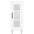 Aparador de madera contrachapada blanco brillante 34,5x34x90