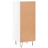 Aparador de madera contrachapada blanco brillante 34,5x34x90