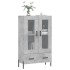 Aparador alto madera de ingeniería gris hormigón 69,5x31x115